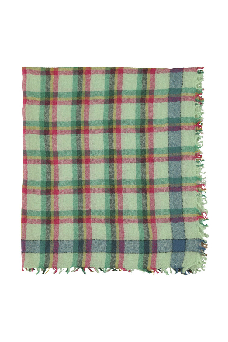 Piupiuchick Scarf | Light green checkered