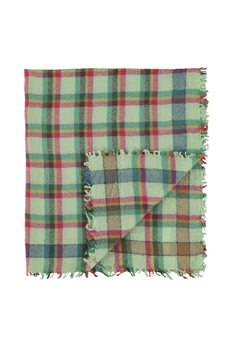 Piupiuchick Scarf | Light green checkered