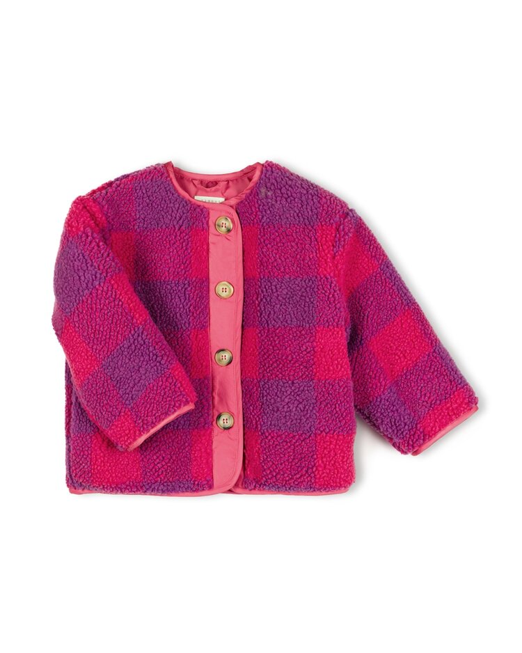 Nixnut Check Jacket - Cherry