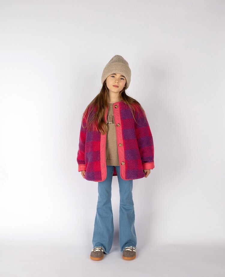 Nixnut Check Jacket - Cherry