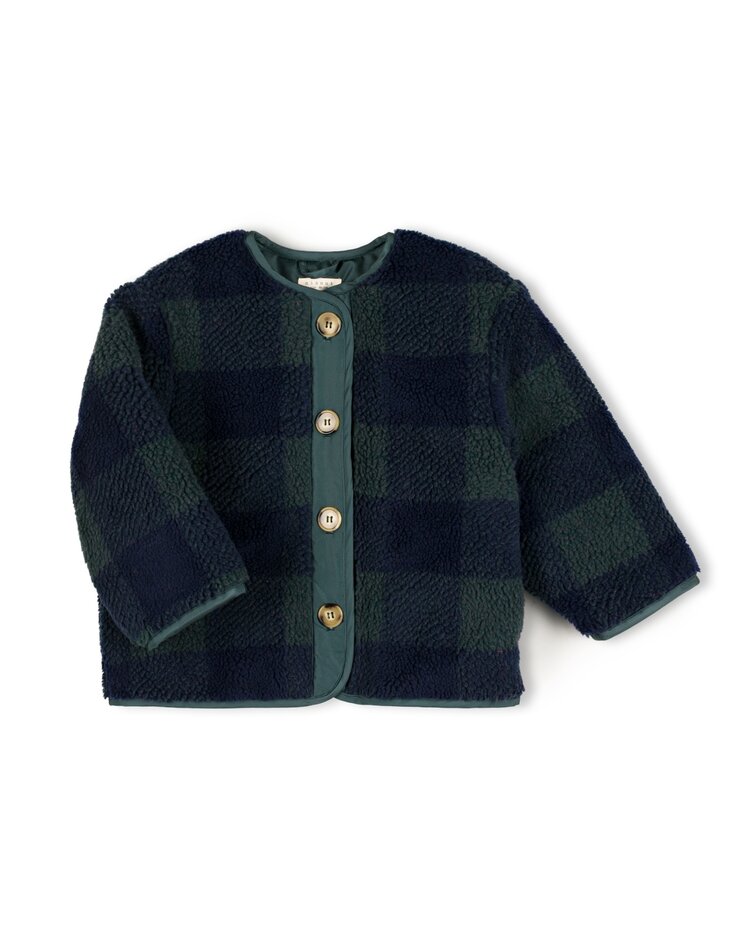 Nixnut Check Jacket - Moss