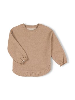 Nixnut Ruffled Sweater - Pebble