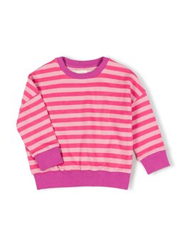 Nixnut Rel Sweater - Cherry Stripe