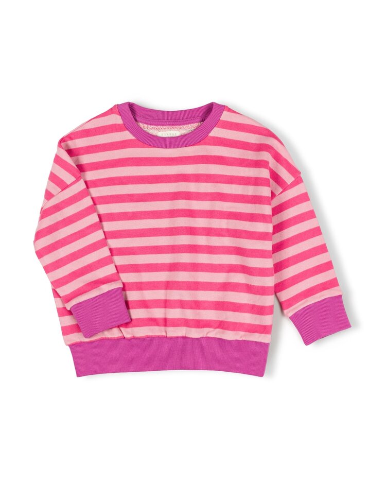 Nixnut Rel Sweater - Cherry Stripe