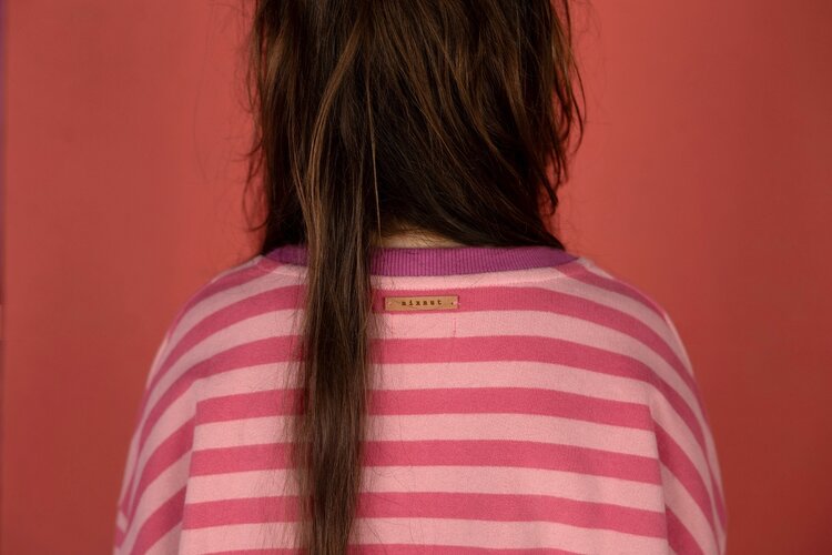 Nixnut Rel Sweater - Cherry Stripe