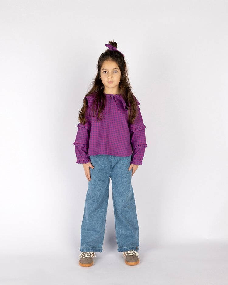 Nixnut Bow Scrunchie - Blueberry