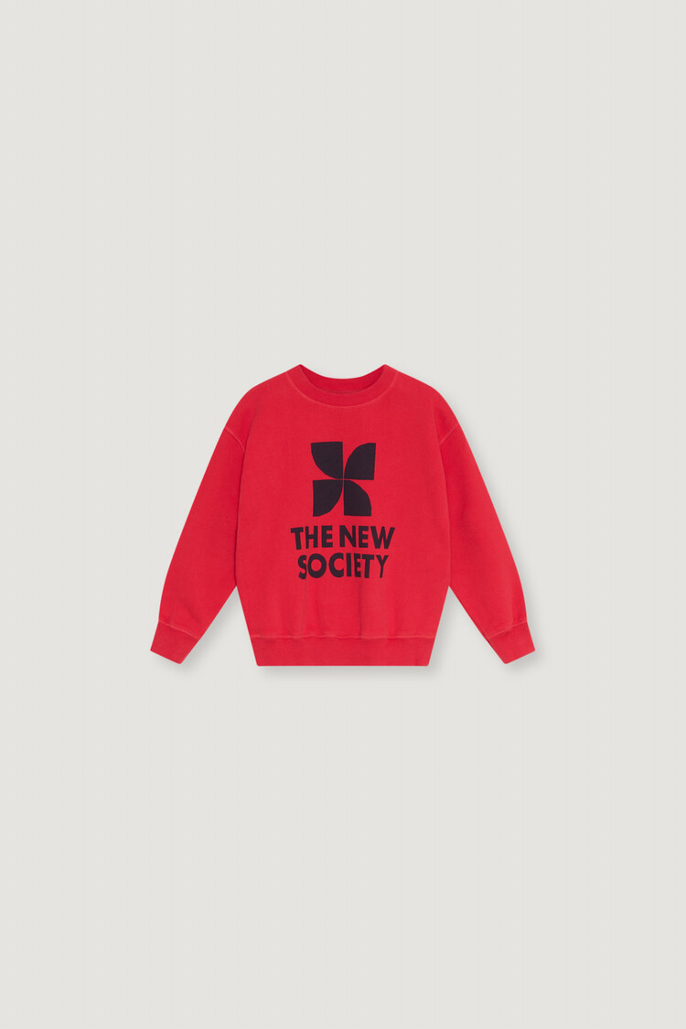 The New Society TNS Logo Sweatshirt Chinese Red