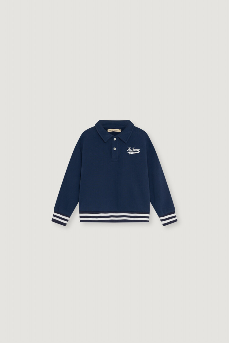 The New Society Misty Polo - Black iris