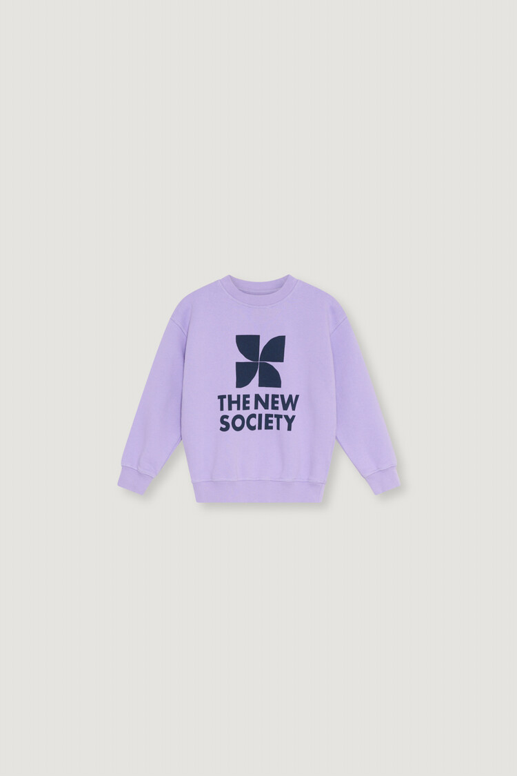 The New Society TNS Logo Sweatshirt Violet Tulip
