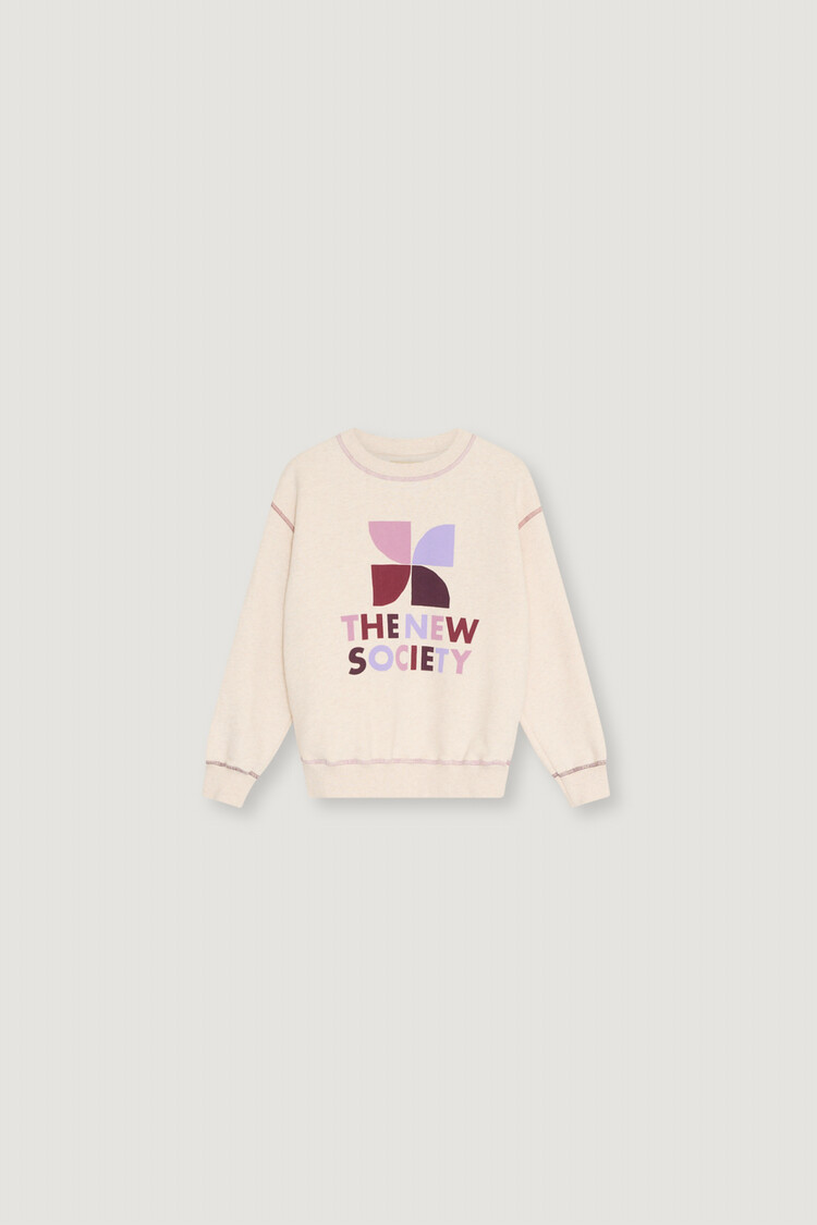 The New Society TNS Logo Sweatshirt Whisper Multicolor