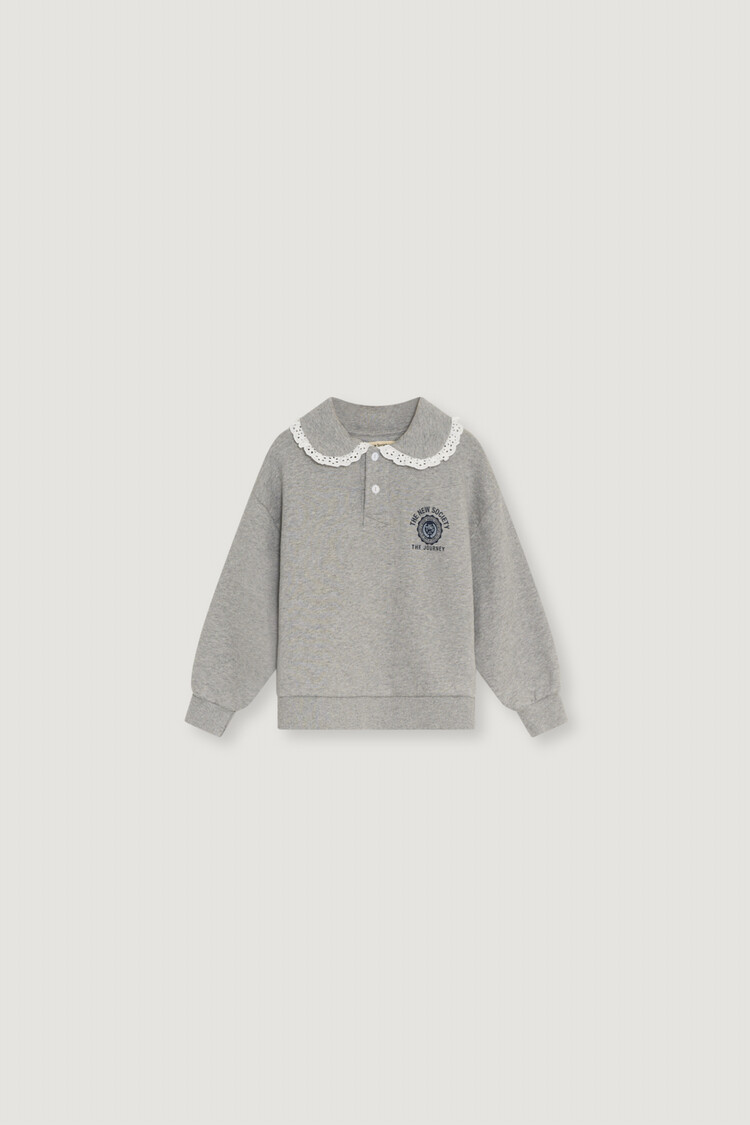 The New Society Ash Polo - Grey