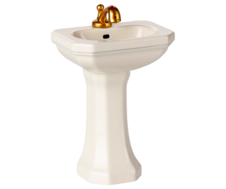 Maileg 11-5134-00 Bathroom sink, Mouse - Off white