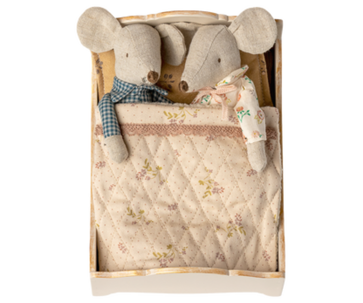 Maileg 11-5004-00 Bed, Mouse - Off white