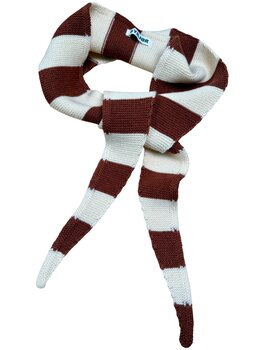 ByBjor ByBjor Scarf - Stripe Brown Cream