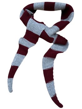 ByBjor ByBjor Scarf - Stripe Burgundy - Grey