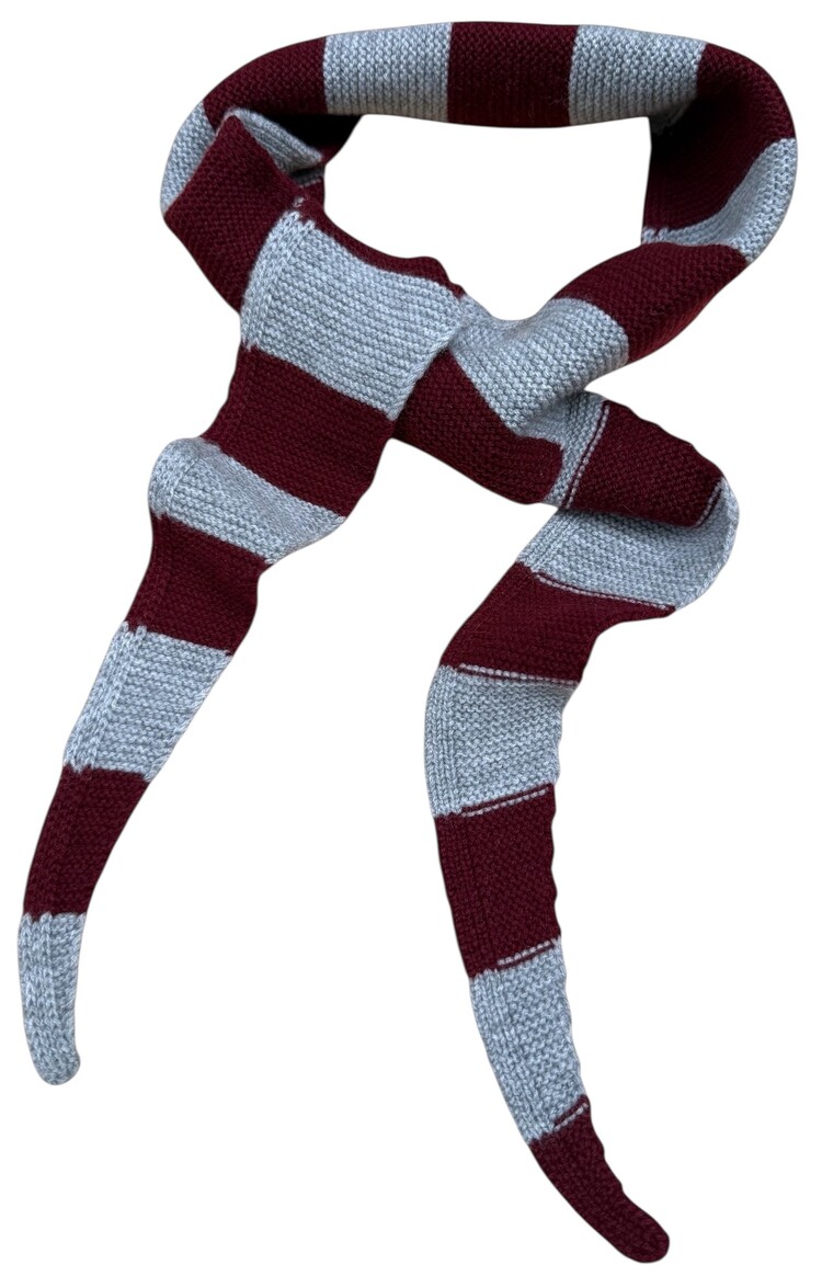 ByBjor ByBjor Scarf - Stripe Burgundy - Grey