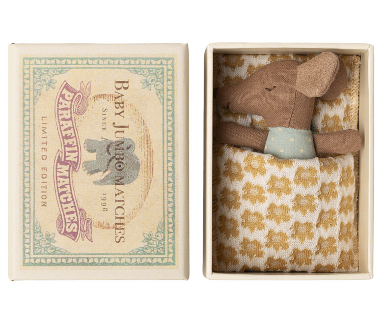 Maileg 17-5001-00 Sleepy wakey babymouse - Blue
