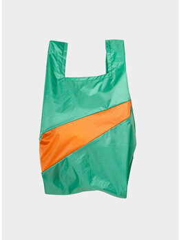 Susan Bijl Shopping Bag Holly Green & Orange Medium