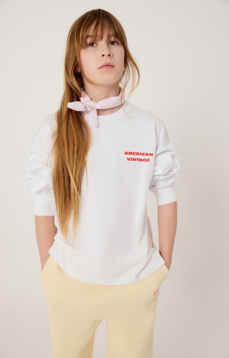 American Vintage KID TEE- Fizvalley - Blanc