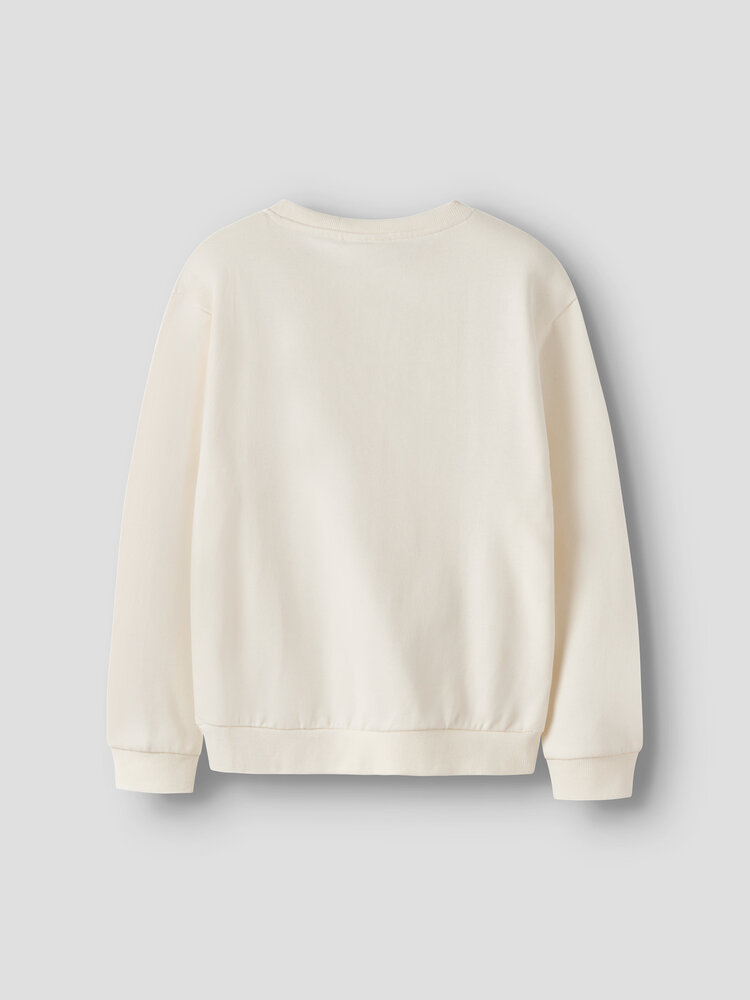 Name it NKFKONNA LS NREG SWEAT - White
