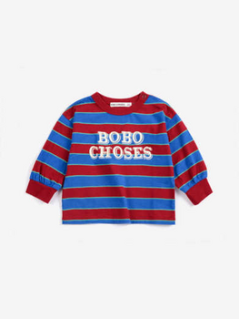 Bobo Choses Bobo Choses Embossed stripes T-shirt