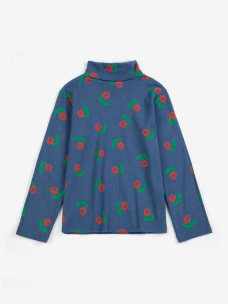 Bobo Choses Stamp Bloom all over turtle neck T-shirt