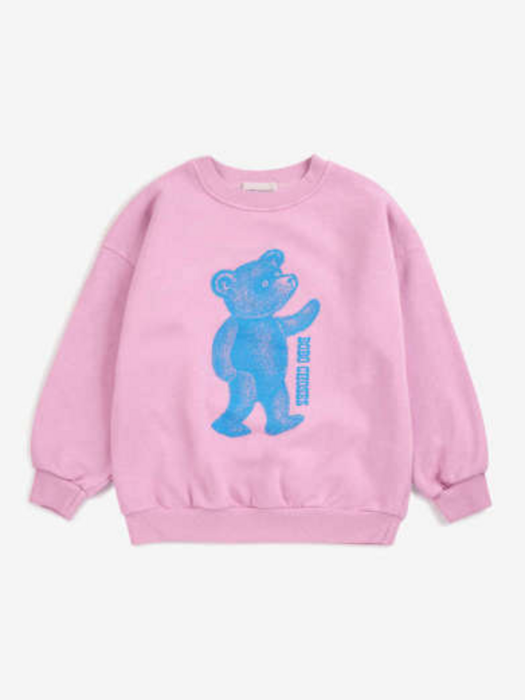 Bobo Choses Softpaw Monster sweatshirt - Roze