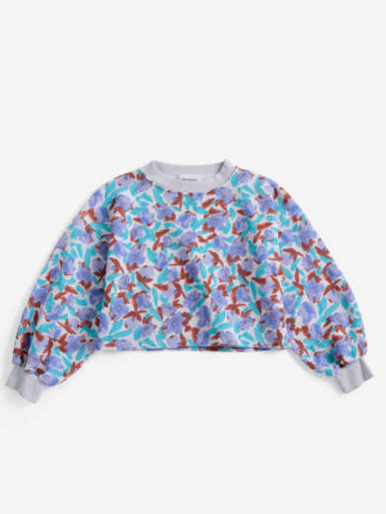 Bobo Choses Watercolor all over cropped sweatshirt