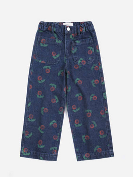 Bobo Choses Stamp Bloom all over denim pants