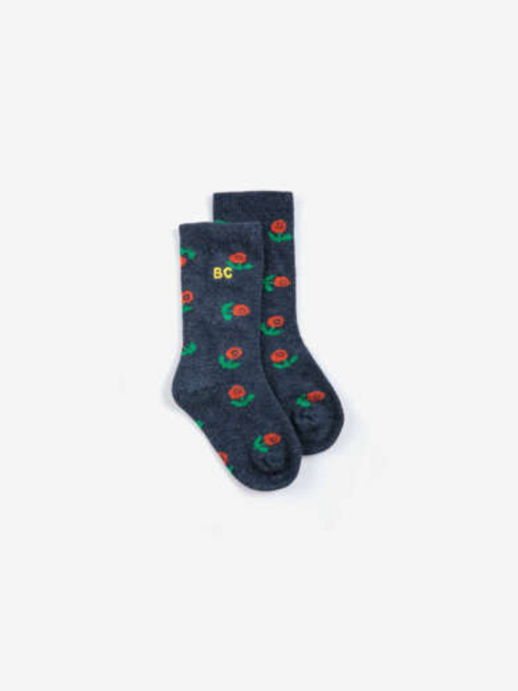 Bobo Choses Stamp Bloom all over long socks
