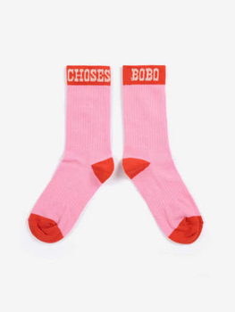 Bobo Choses Bobo Choses Pop long socks - Roze