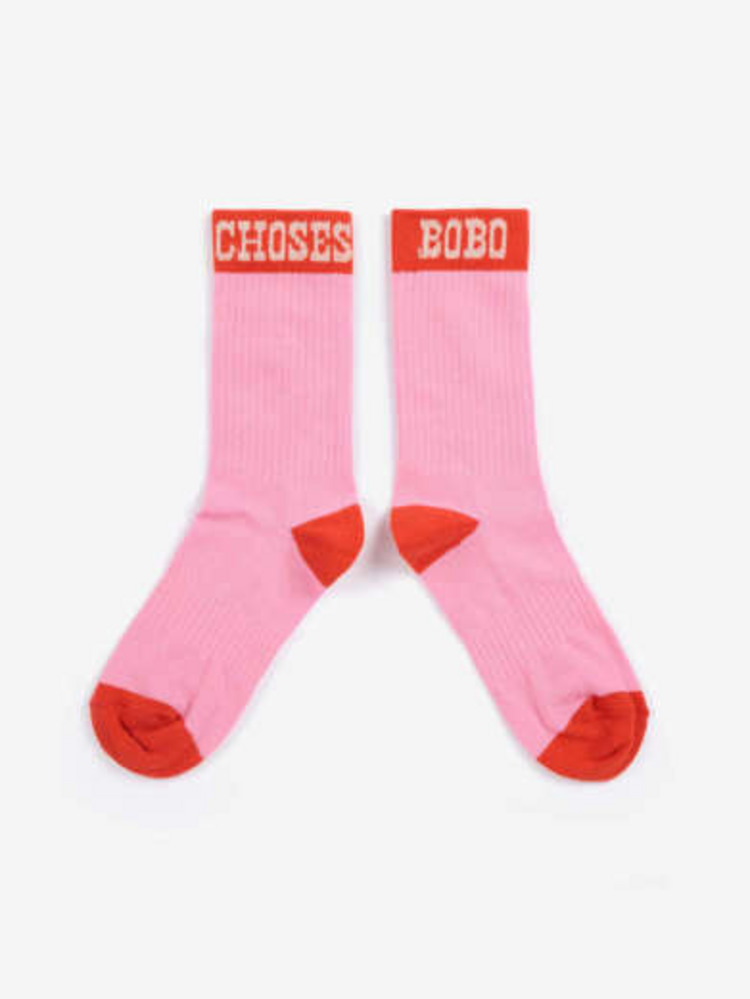 Bobo Choses Bobo Choses Pop long socks - Roze