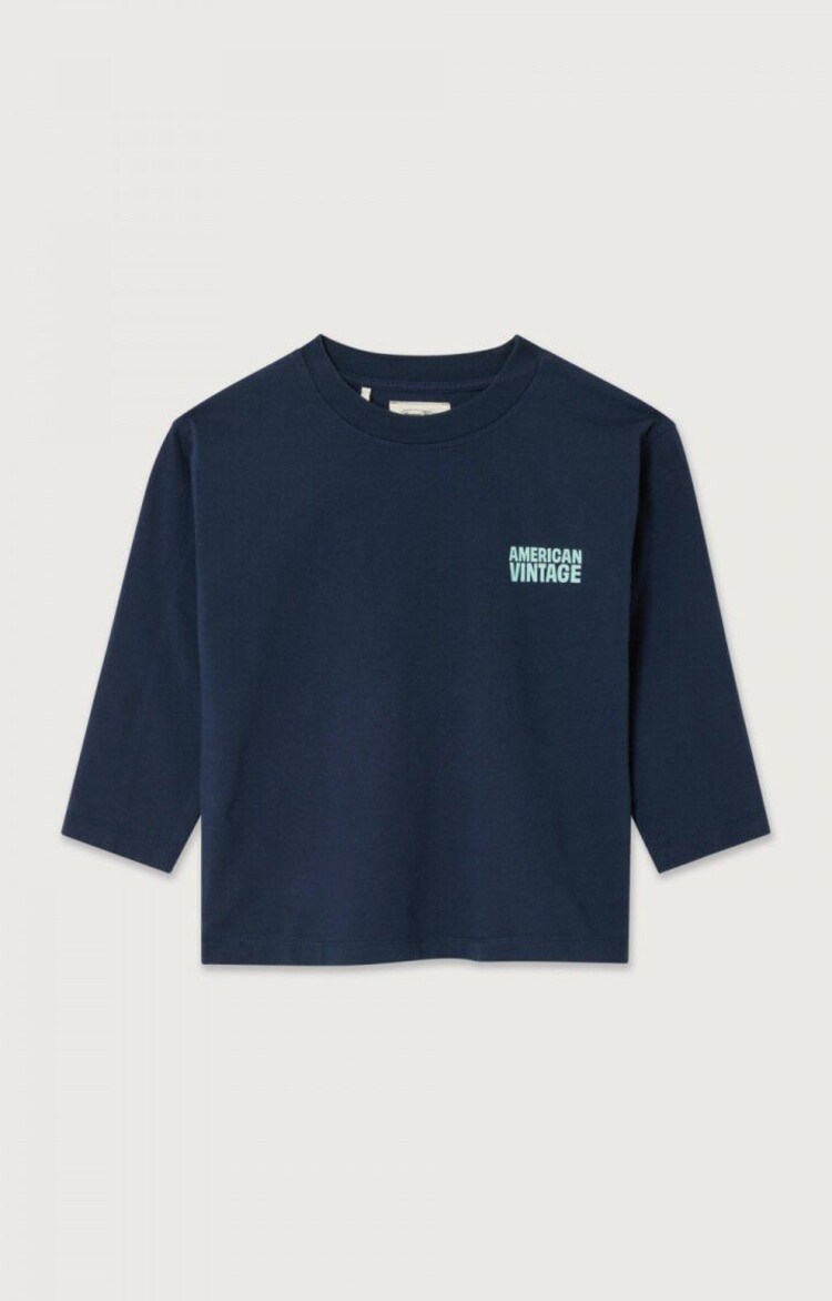American Vintage GIXY - Longsleeve Navy