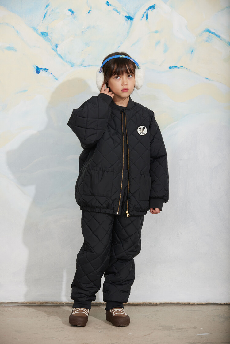Mini Rodini Ritzratz patch quilted puffer