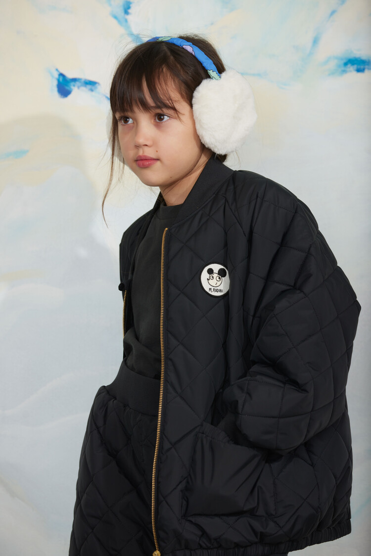 Mini Rodini Ritzratz patch quilted puffer
