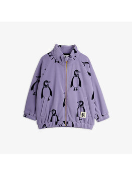 Mini Rodini Penquin aop fleece jacket