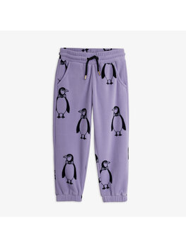 Mini Rodini Penquin aop fleece trousers