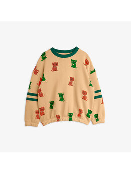 Mini Rodini Kittens aop stripes sweatshirt