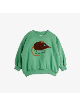 Mini Rodini Elephant shrew chenille green