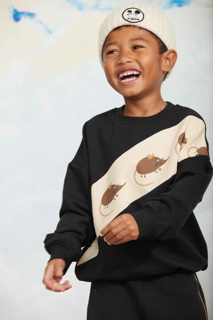 Mini Rodini Elephant shrew panel sweatshirt