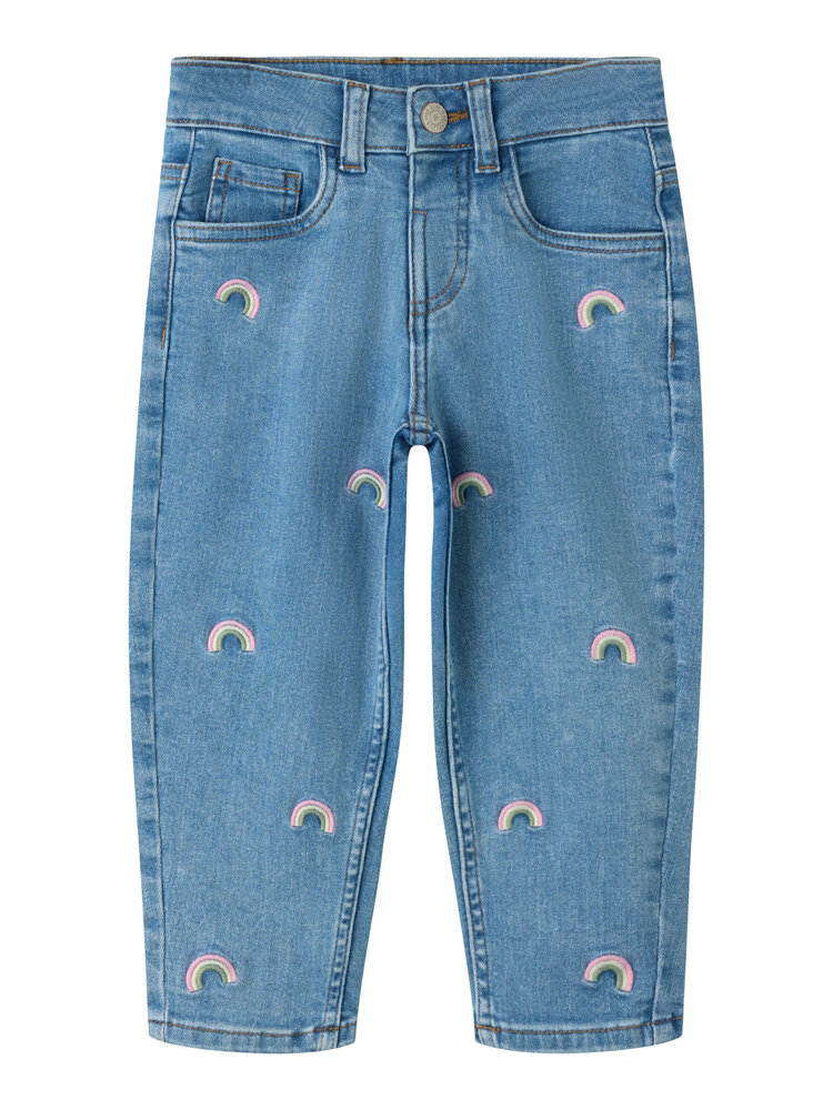 Name it NMFBELLA MOM EMB JEANS - Rainbow