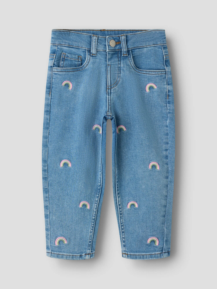 Name it NMFBELLA MOM EMB JEANS - Rainbow