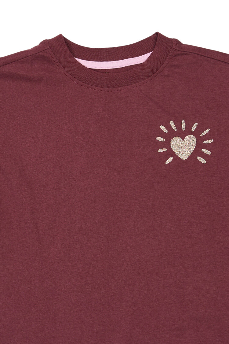 THE NEW TNVioletta Tee - Burgundy