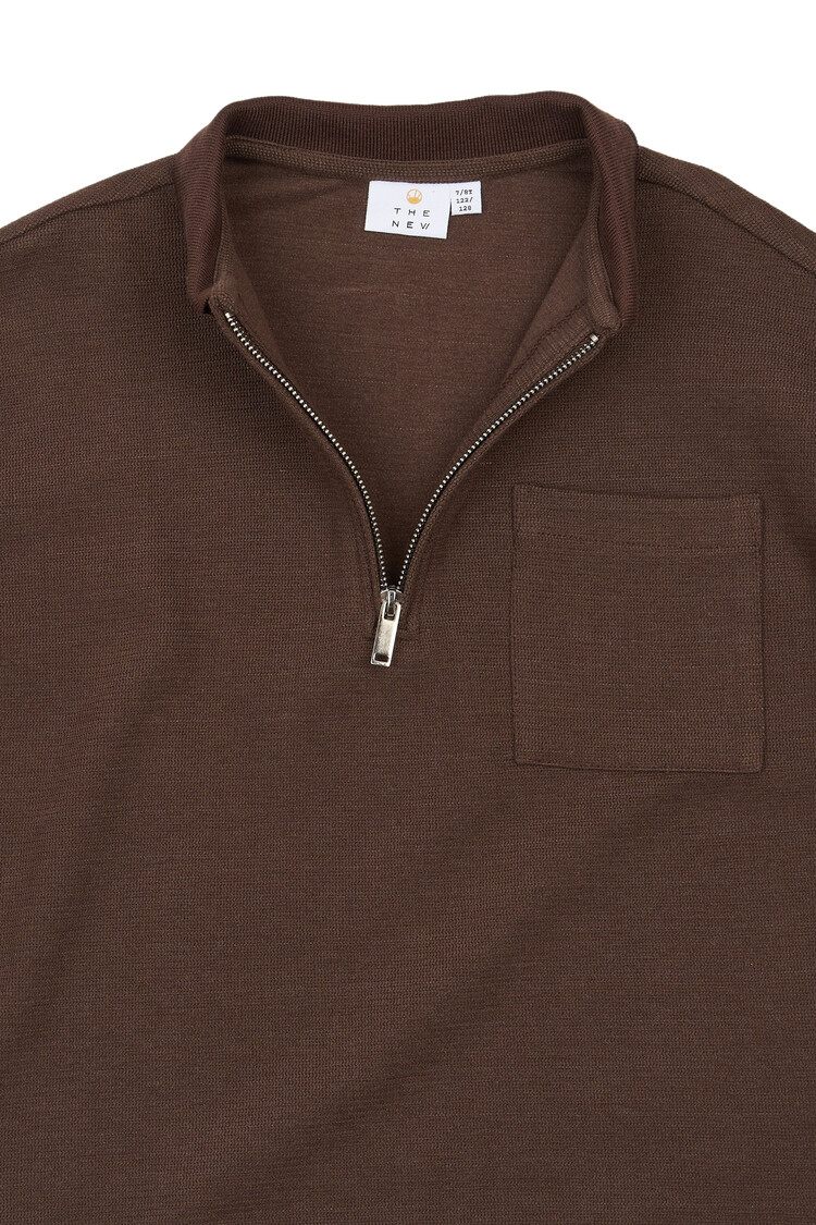 THE NEW TNVarl OS L_S Polo - Chestnut