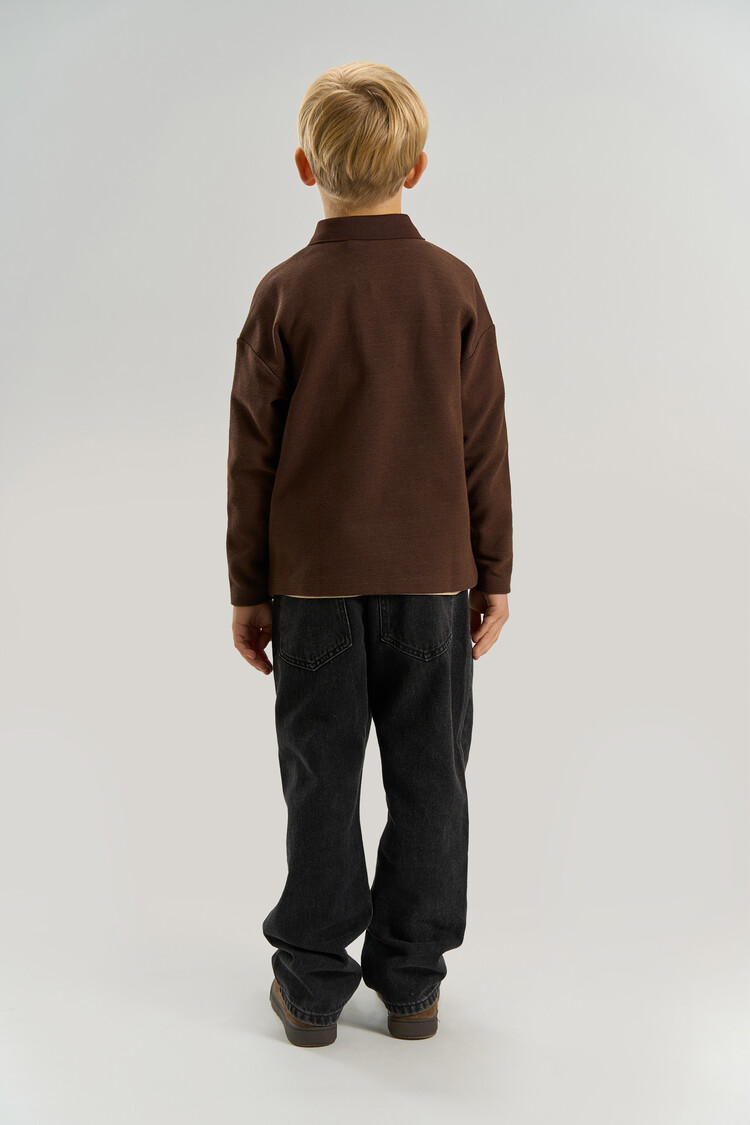 THE NEW TNVarl OS L_S Polo - Chestnut