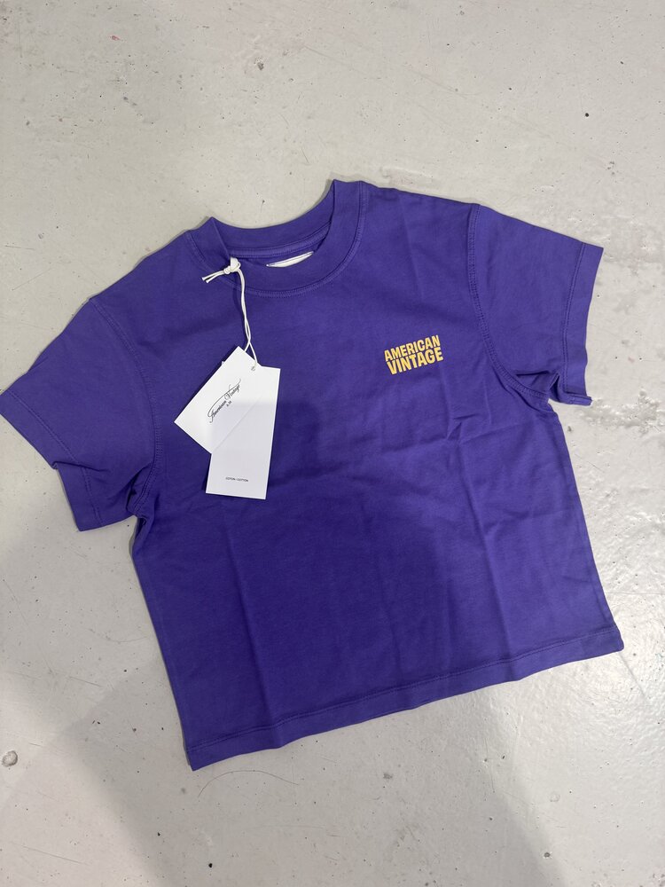 American Vintage GIXY - Tshirt Purple