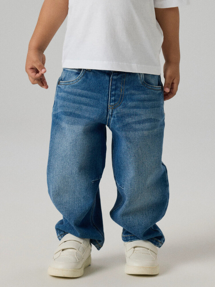 Name it NMMBEN BARREL JEANS  - Medium Blue