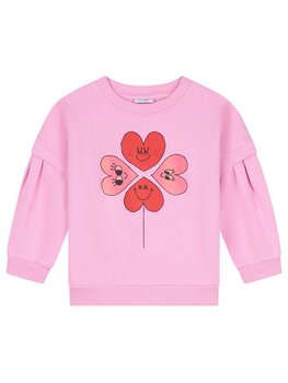 Daily Brat SWEATER FOUR HEARTS PINK