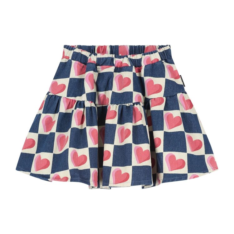 Daily Brat LUCKY HEART SKIRT SOFT BLUE