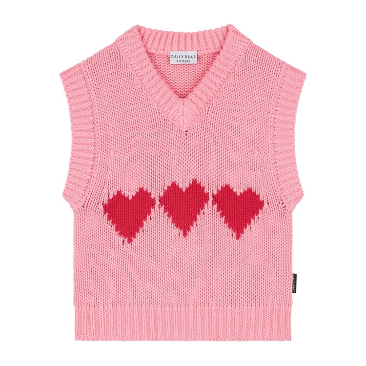 Daily Brat PINK HEART SPENCER
